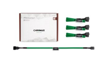 Noctua Chromax NA-SEC1.green przedłużacz 4-Pin PWM 30cm 4 szt. - Noctua