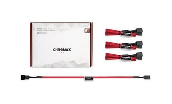Noctua Chromax NA-SEC1.red przedłużacz 4-Pin PWM 30cm 4 szt. - Noctua