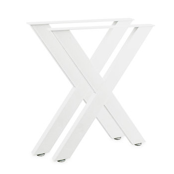 Nogi do stołu w kształcie X 72x60cm stalowe do biurka - BITUXX