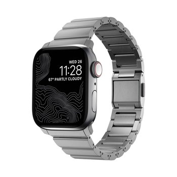 NOMAD Tytanowa Bransoleta do Apple Watch 45 / 49 mm, Srebrny - NOMAD