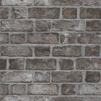 Noordwand Tapeta Homestyle Brick Wall, czarno-szara - Homestyle