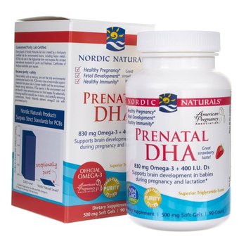 Nordic Naturals, Prenatal DHA 830 mg, Suplement diety, 90 kaps. - Nordic Naturals