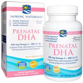 Nordic, Naturals Prenatal, DHA, 830 mg Suplement diety - Nordic Naturals