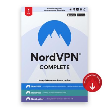 NordVPN Complete, pakiet cyberzabepieczeń, 1 rok