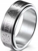 Nordycki Pierścień Runy Antystresowy Wiking Anxiety Ring Stal Chirurgiczna Inna marka