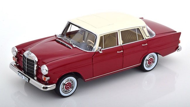 Фото - Машинка Norev Mercedes Benz 200 W110 1966 Red White 1:18 183706