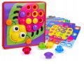 Norimpex, Duże Guziki Mozaika Układanka Edukacyjna 12 Plansz - Norimpex