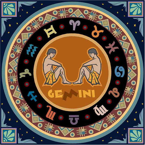 Zdjęcia - Kreatywność i rękodzieło Zodiak Norimpex, Mandala 7D  Bliźnięta 1006577, 30x30 cm 