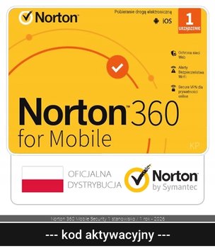 Norton 360 Mobile Security 1 stanowisko / 1 rok - 2026 - Norton