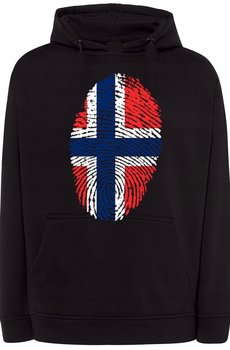 Norwegia Flaga Odcisk Palca Bluza Modna r.5XL - Inna marka