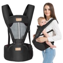 Nosidełko Dla Dziecka Z Pas Biodrowy Lekkie 25 Kg Czarne