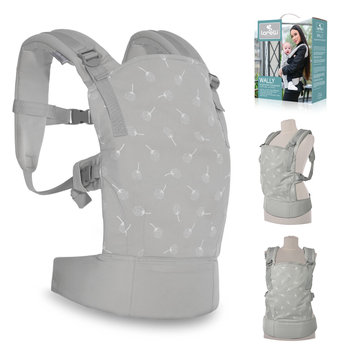 Nosidło ERGONOMICZNE nosidełko przód tył certyfikat Lorelli Wally szare do 20kg - Lorelli