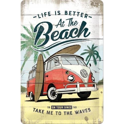 Nostalgic-Art Merchandising Gmb, Szyld 20x30 cm VW Beach