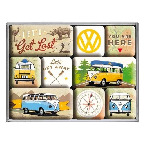 Nostalgic-Art Merchandising Gmb, Zestaw magnesów 9 szt VW Let's
