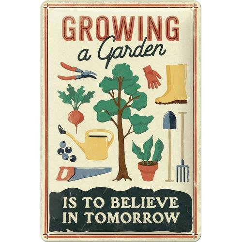 Nostalgic-Art Szyld 20x30 cm Growing a Garden