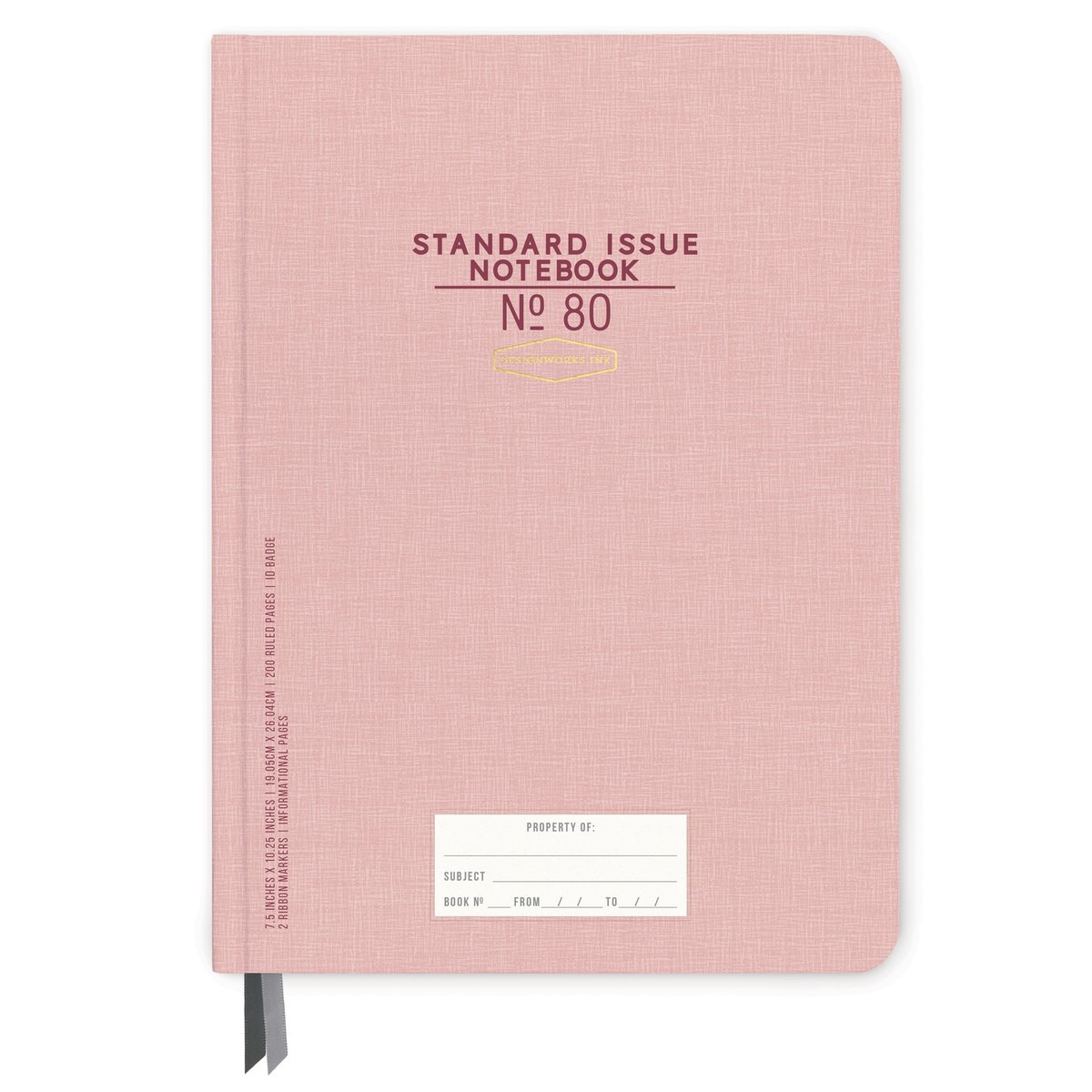 Zdjęcia - Dziennik Jumbo Notatnik 200 Stron 'Standard Issue  - Dusty Pink' | Designworks Ink 