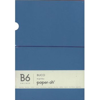 Notatnik gładki, B6, niebieski