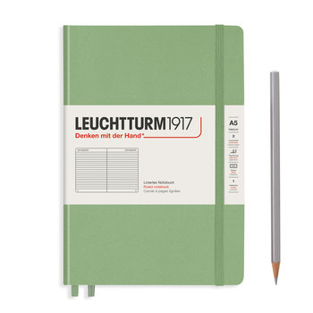 Notatnik Leuchtturm1917 Medium, notatnik w linie, A5, Muted Colours Sage - Leuchtturm