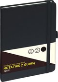 Notatnik w kratkę, A5, czarny - Grand