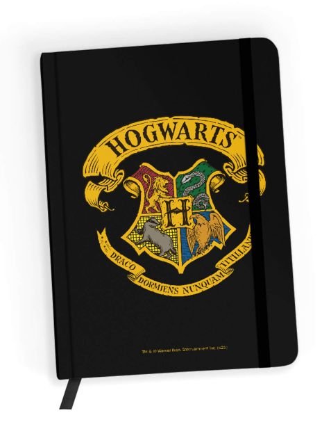 Фото - Щоденник Potter Notatnik w kratkę, A5, Harry , Hogwart, czarny 