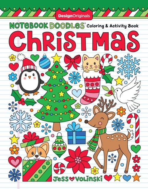 Notebook Doodles Christmas Coloring & Activity Book Jess Volinksi