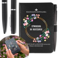 NOTES A6 + DŁUGOPIS Prezent DZIEŃ NAUCZYCIELA Mix
