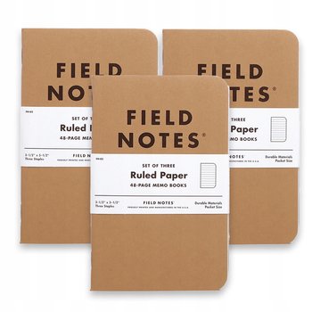 Notes Field Notes Original Kraft - Linie- 3 Pack - Inna marka