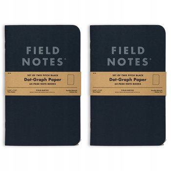 Notes Field Notes Pirch Black Large - Kropki - 2 Pack - Inna marka