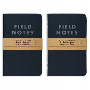Notes Field Notes Pirch Black Large - Linie - 2 Pack - Inna marka