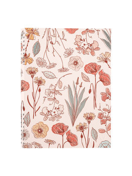 NOTES KWIATY POLSKIE | FORMAT B5 | SZARE LINIE | COVERLOVER