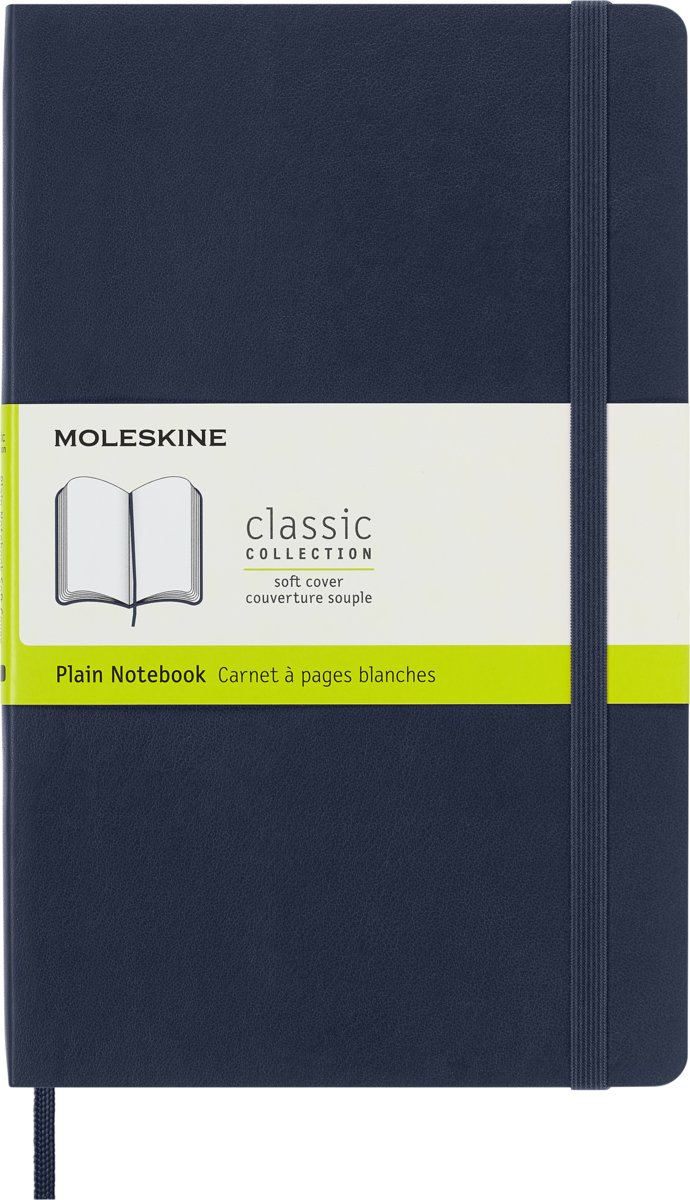 Фото - Щоденник Moleskine Notes  Classic L  gładki, miękka oprawa, granatowy (13x21cm)