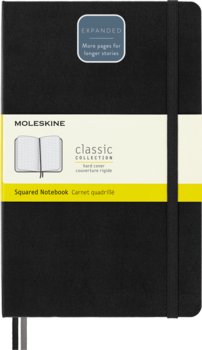 Notes Moleskine Classic L (13x21cm) w kratkę, twarda oprawa, czarny 400 stron - Moleskine
