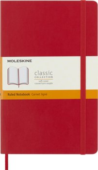 Notes Moleskine Classic L (13x21cm) w linie, miękka oprawa, czerwony - Moleskine