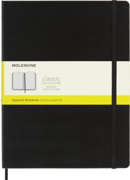 Notes Moleskine Classic XL (19x25cm) w kratkę, twarda oprawa, czarny - Moleskine