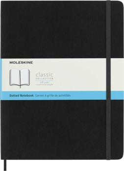 Notes Moleskine Classic XL (19x25cm) w kropki, miękka oprawa, czarny - Moleskine