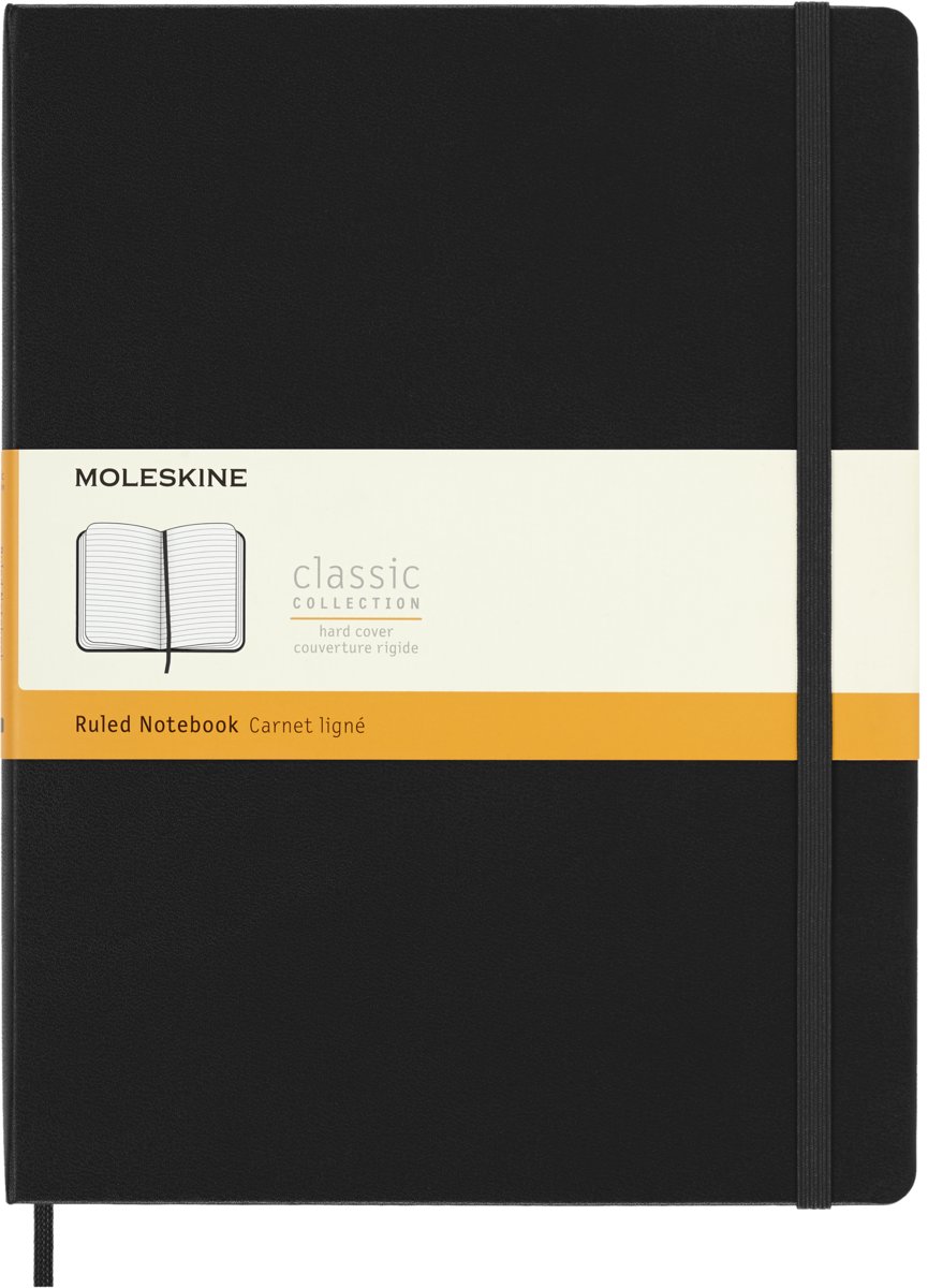 Zdjęcia - Planner Moleskine Notes  Classic XL  w linie, twarda oprawa, czarny (19x25cm)