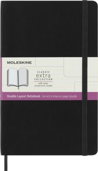 Notes Moleskine L (13x21cm) linie-gładki, miękka oprawa,czarny, 192 strony - Moleskine