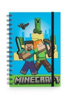Notes Notatnik A5 na spirali Minecraft 80k gumka Zeszyt szkolny dla chłopca