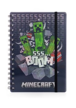 Notes Notatnik A5 na spirali Minecraft gumka linie 80k dla chłopców - Minecraft