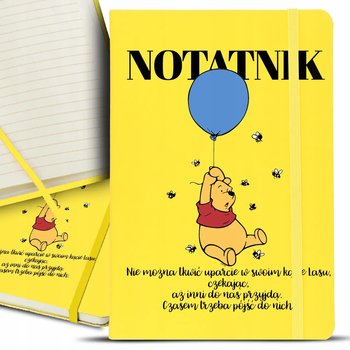 Notes Notatnik Bujo A5 Żółty CYTATY PUCHATKA Wzory - Inna marka