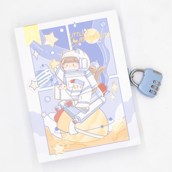Notes Pamiętnik Na Kłódkę Little Astronaut #3 Chłopiec Z Kotkiem