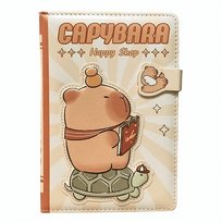 Notes pamiętnik skóropodobny PU na magnes B6 KAPIBARA