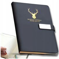 Notes Planer Notatnik A5 Zeszyt Pamiętnik Na Prezent Skórzany 120 Kartek