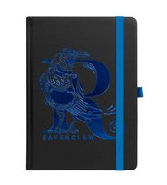 Notes skórzany A5 Harry Potter Ravenclaw czarny na gumkę 120k w linie Pyramid Posters