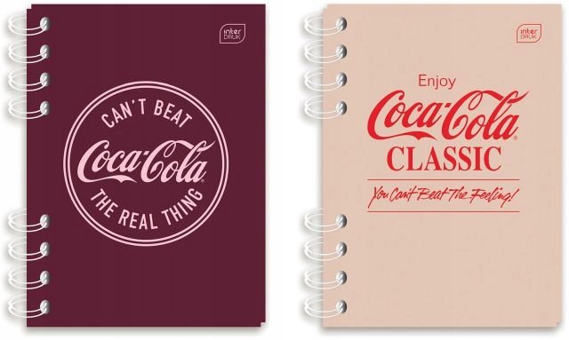 Notes spiralny 80 kartek w kratkę 9x14 cm, Coca-Cola, Interdruk ...