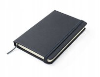 NOTES VITAL A6 czarny notatnik z 80 kartkami i miękką oprawą PU BLUE COLLECTION