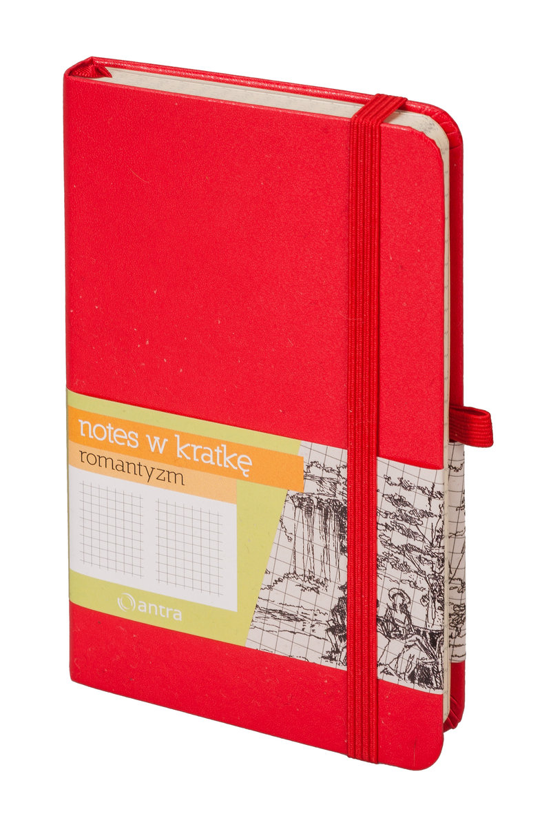 Фото - Щоденник Notes w kratkę, A6, Romantyzm, czerwony
