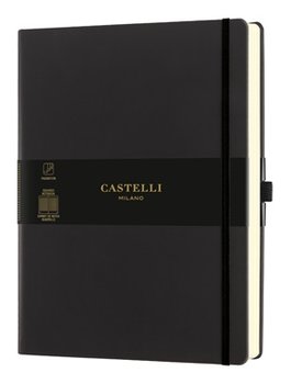 Notes w kratkę, Castelli Aquarella Black Sepia - Castelli