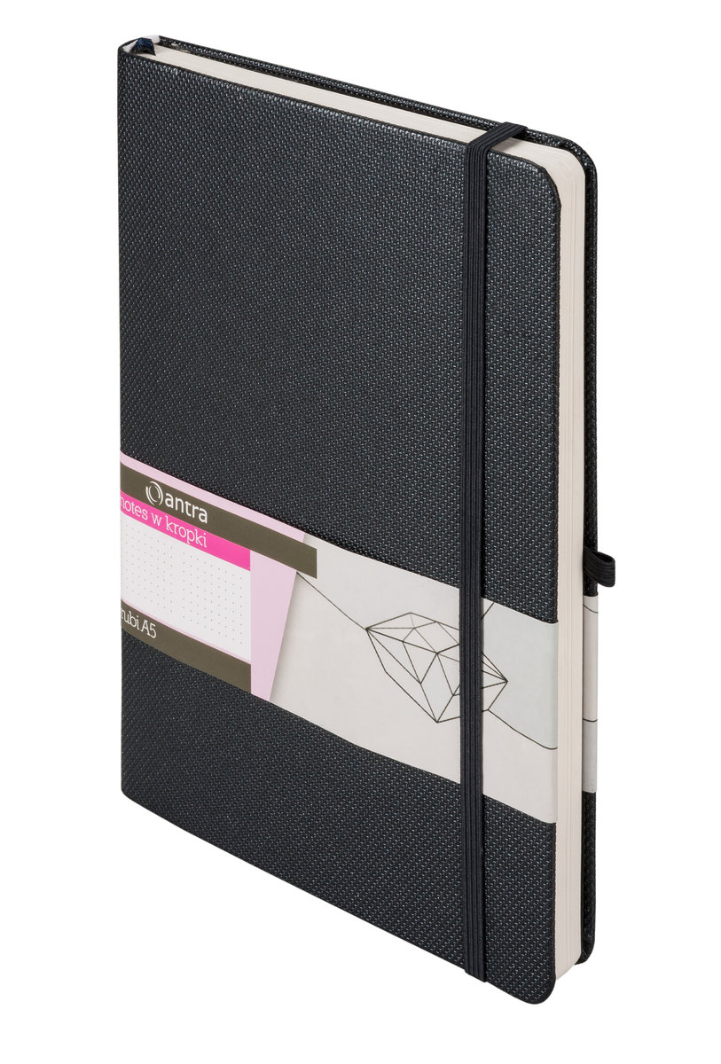 Notes w kropki, A5, grafitowy - Antra | Sklep EMPIK.COM