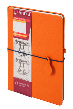 Notes w linie, format A5, renesans, pomarańczowy - Antra